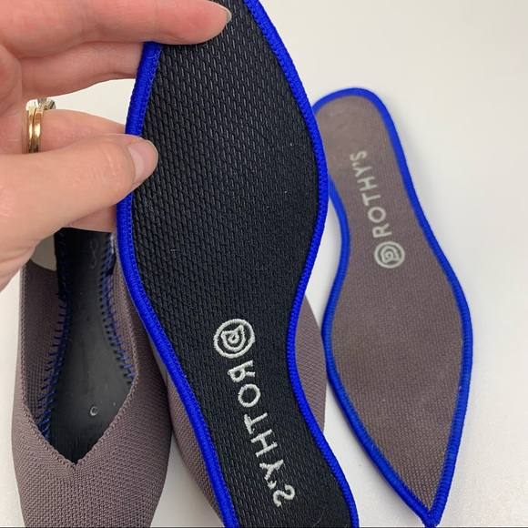 Rothy’s Sz 8 The Point Flat Mink Dusty Purple Shoes Retired Color Pointed Toe - Picture 9 of 10